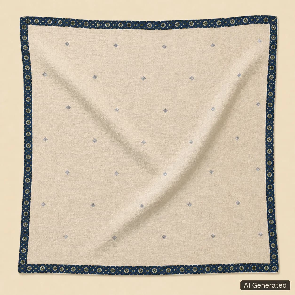 Open square scarf, Tropikera design 05; generated concept image
