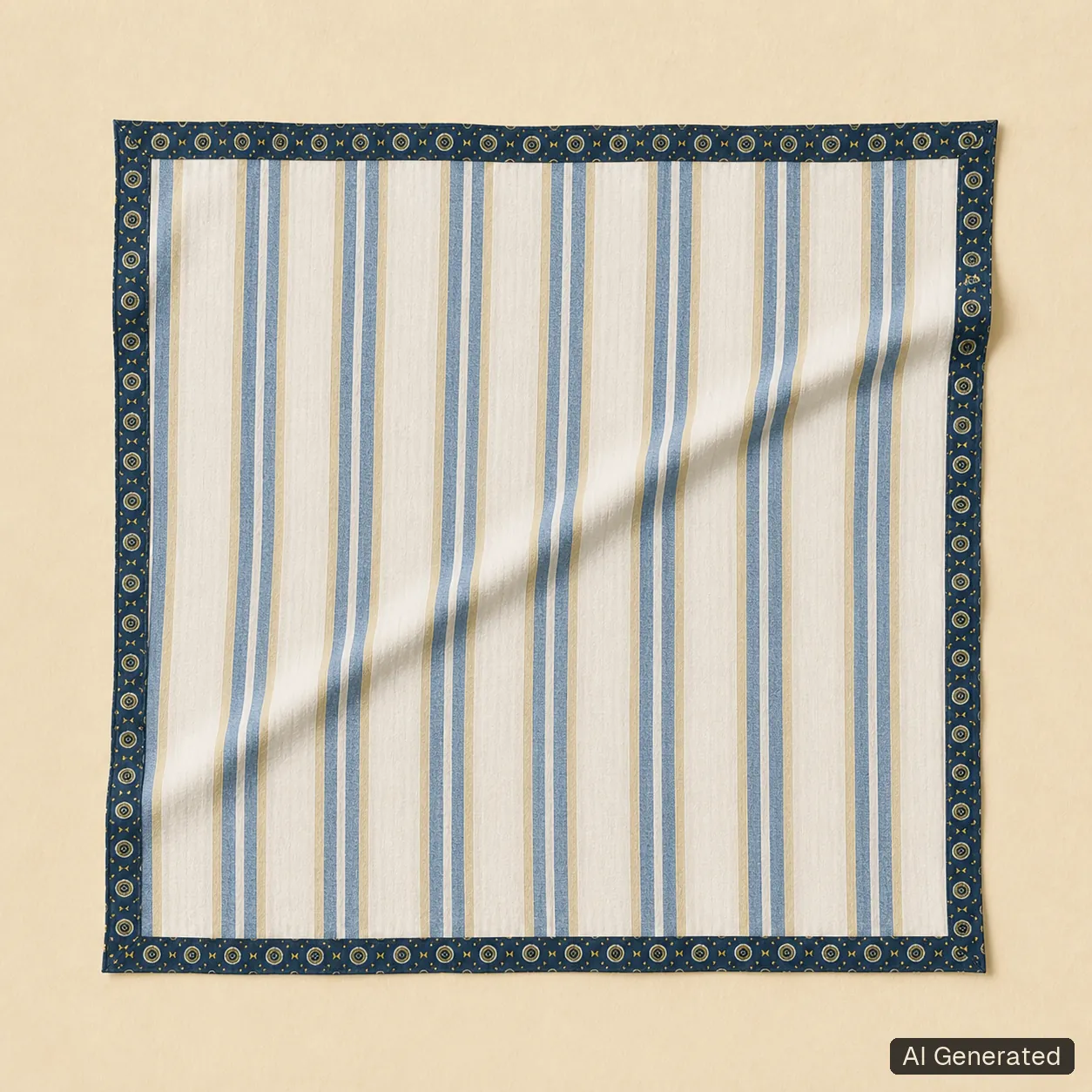 Open square scarf, Tropikera design 10; generated concept image