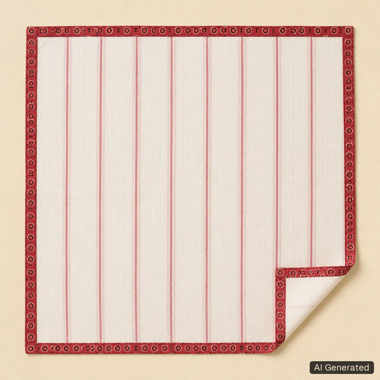 Open square scarf, Tropikera design 12; generated concept image
