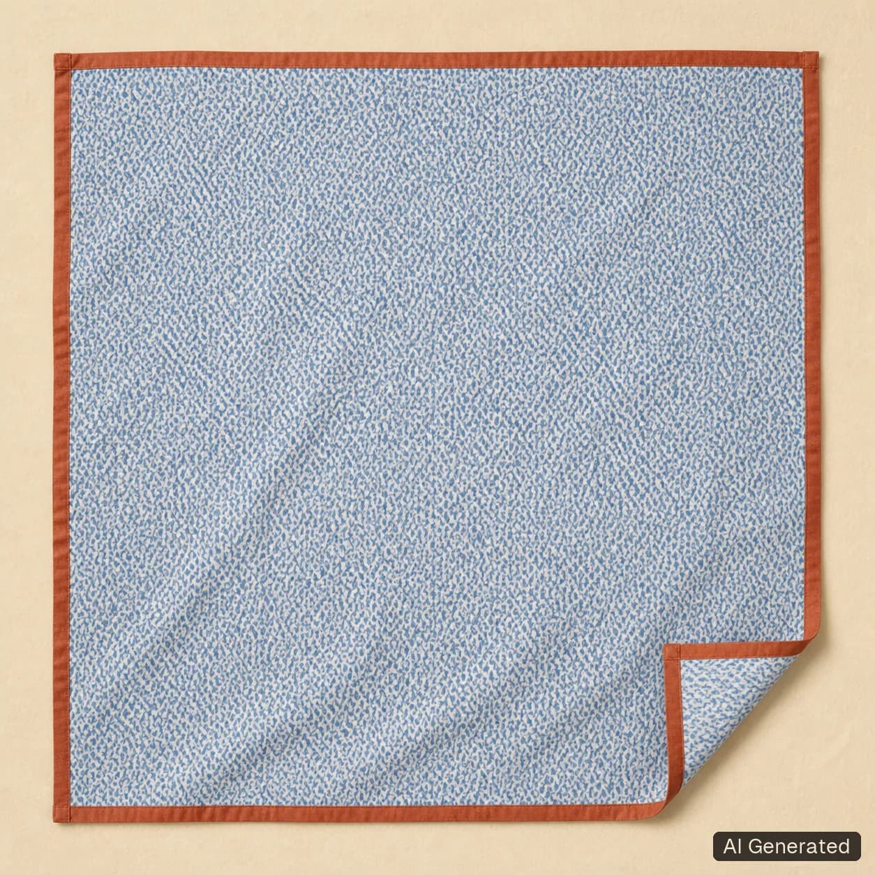 Open square scarf, Tropikera design 13; generated concept image