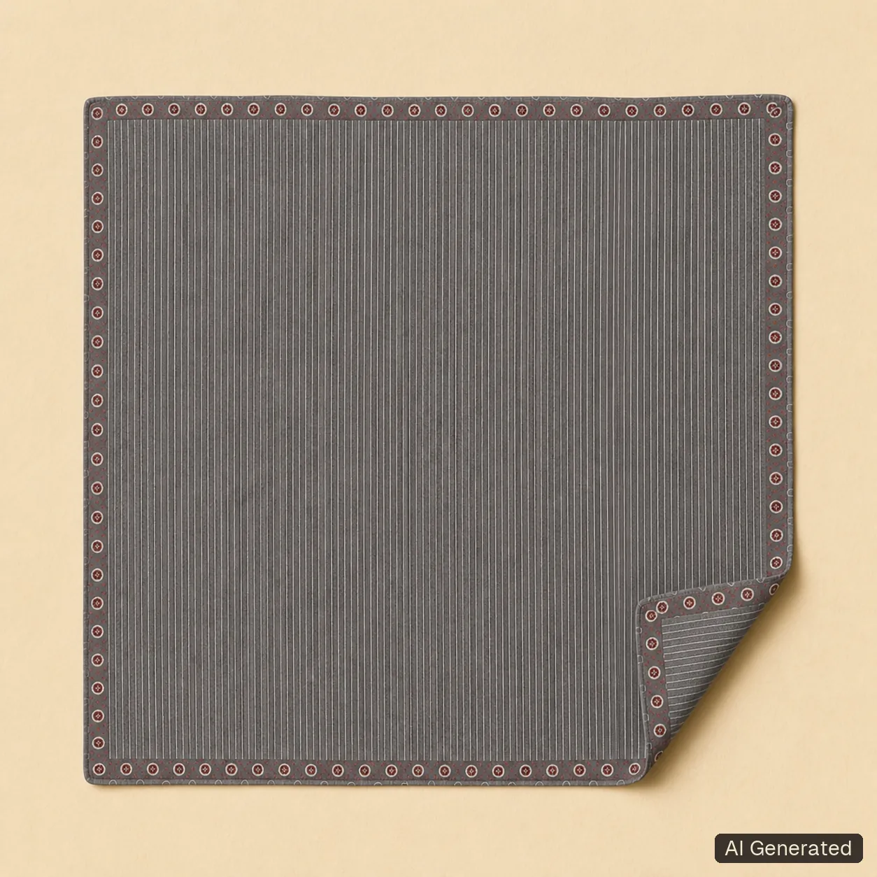 Open square scarf, Tropikera design 16; generated concept image