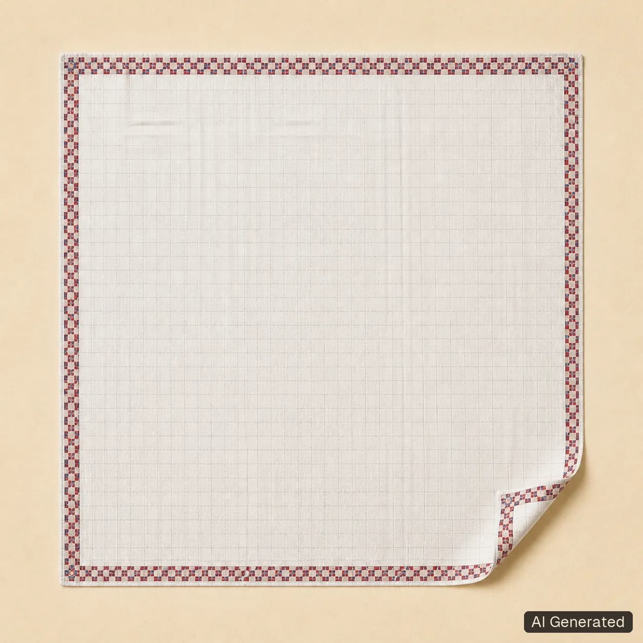 Open square scarf, Tropikera design 18; generated concept image