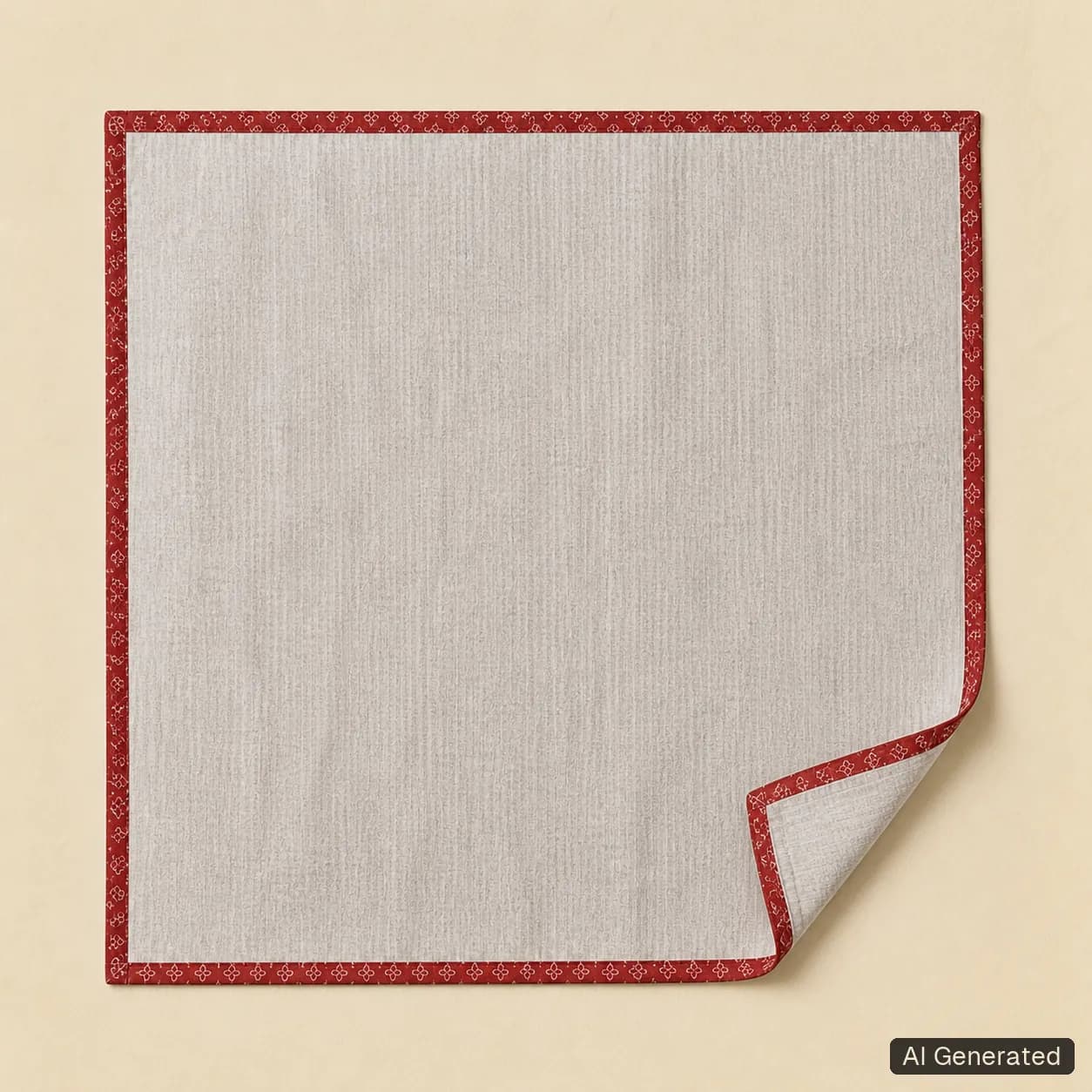 Open square scarf, Tropikera design 19; generated concept image