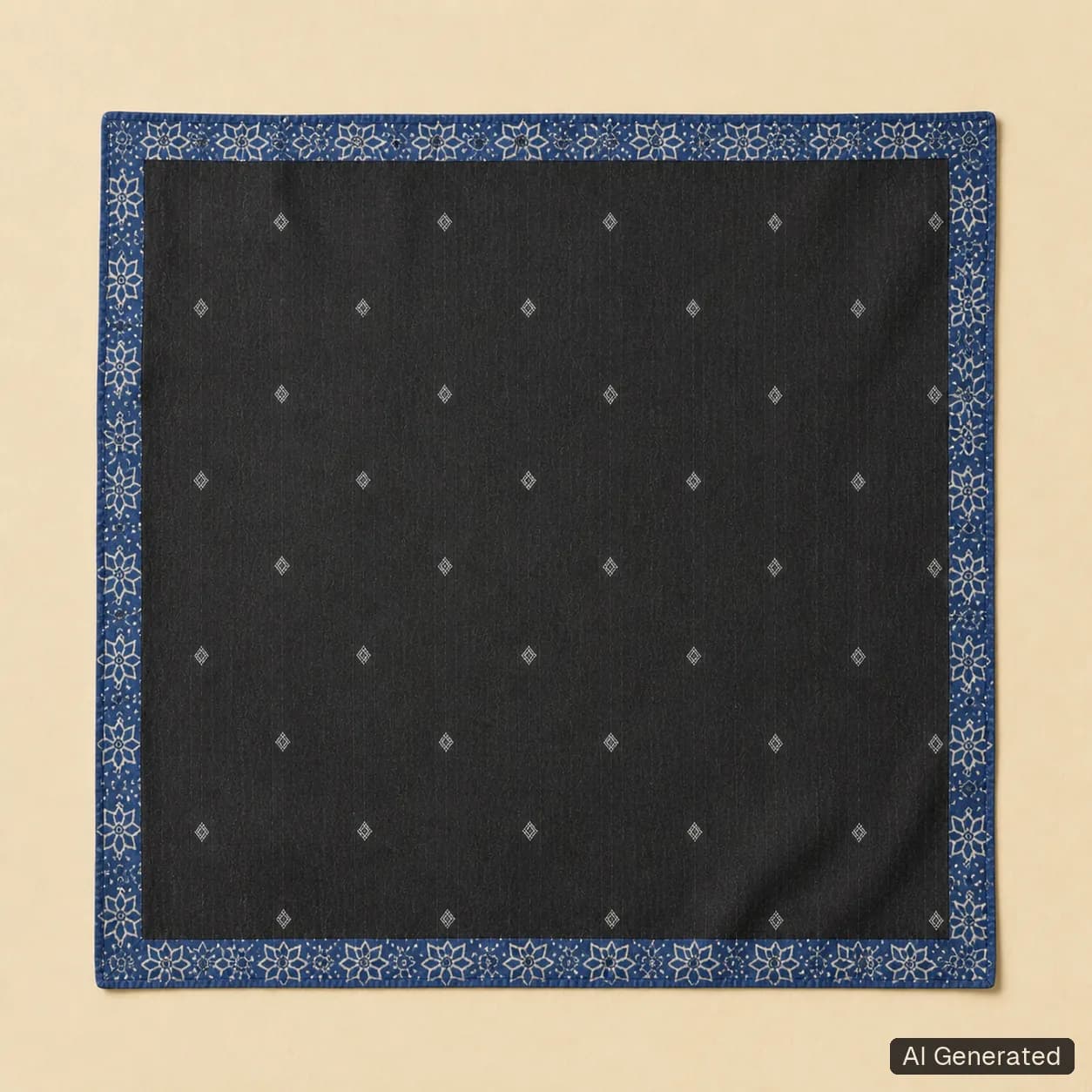 Open square scarf, Tropikera design 21; generated concept image