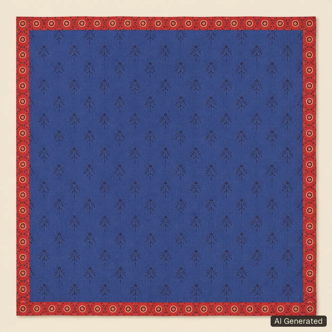 Open square scarf, Tropikera design 25; generated concept image