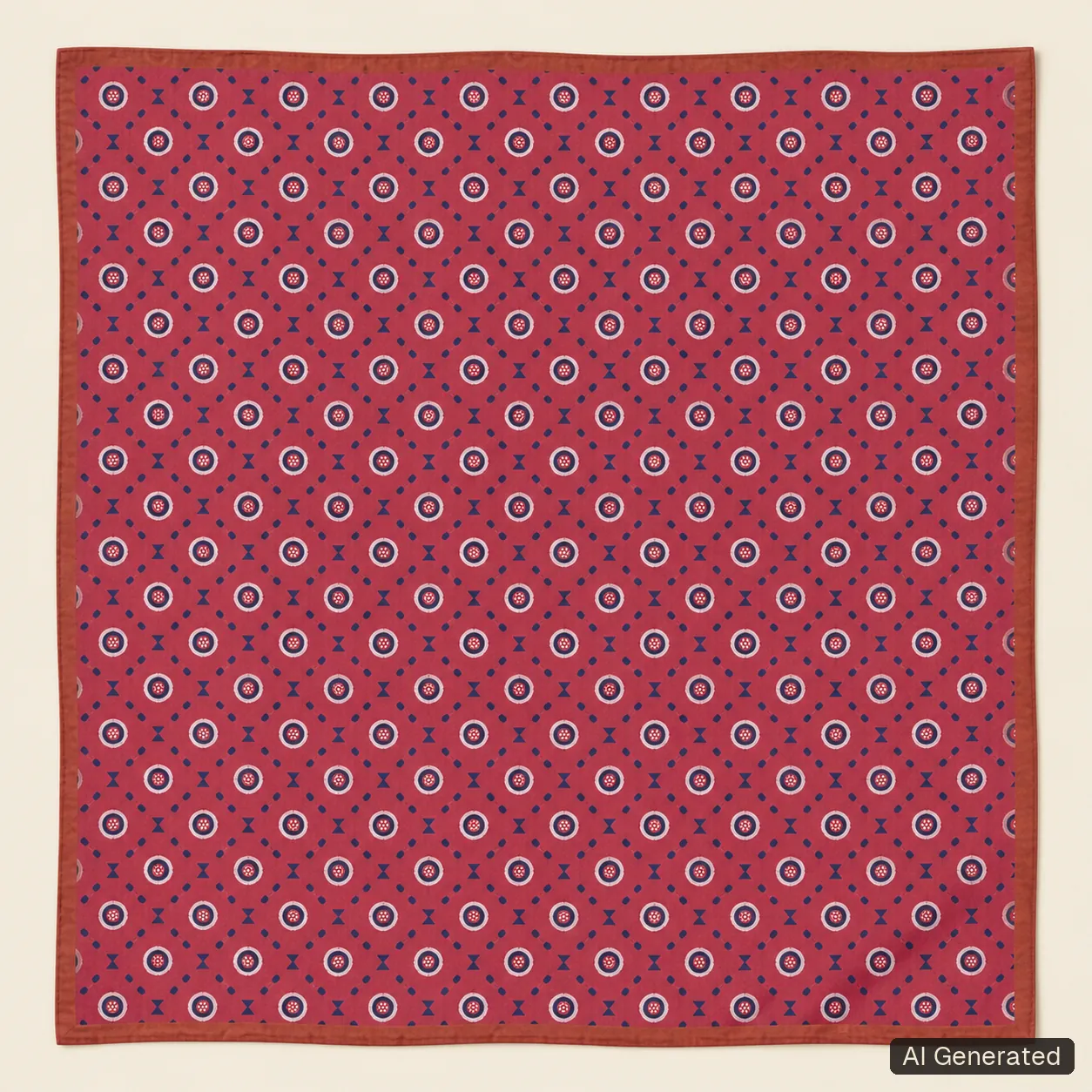 Open square scarf, Tropikera design 27; generated concept image