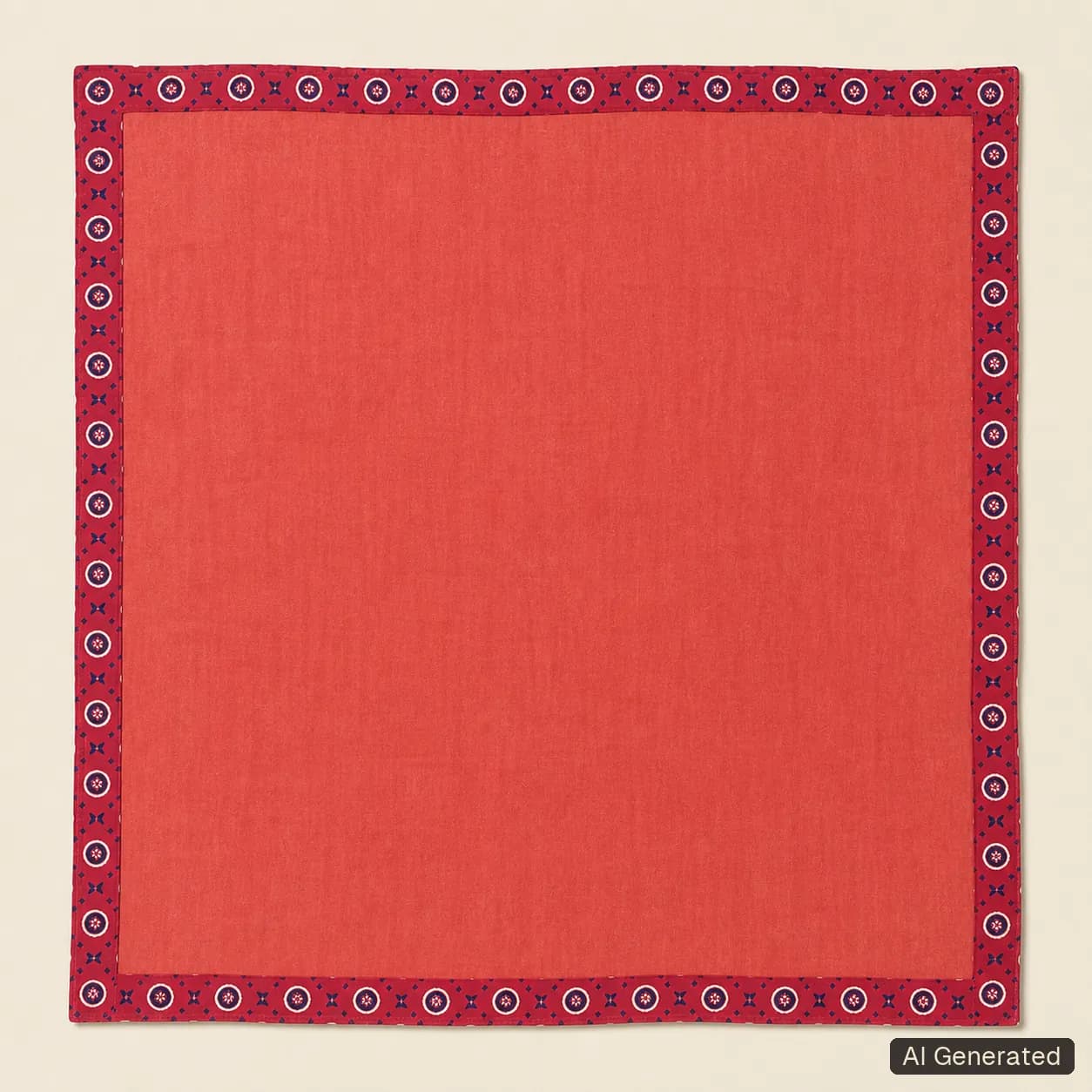 Open square scarf, Tropikera design 28; generated concept image